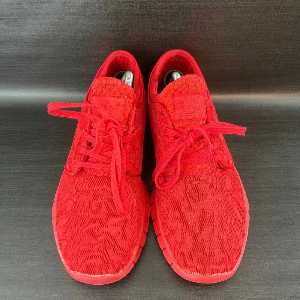 Nike SB Stefan Janoski Max Mens Sz 8‎ University Red Mesh Skate Shoes 631303-660